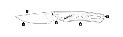 GERBER Exo-Mod Caper, FE, Orange, GB