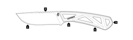 GERBER Exo-Mod Fixed DP, FE, Orange, GB