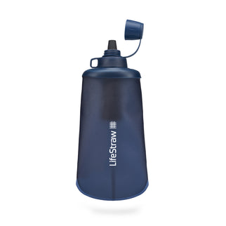LifeStraw Peak Series Collapsible Squeeze Bottle 650ml Mountain Blue