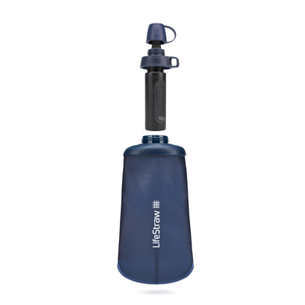 LifeStraw Peak Series Collapsible Squeeze Bottle 650ml Mountain Blue