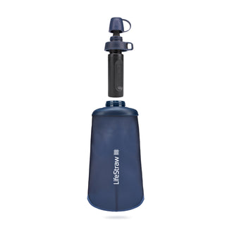 LifeStraw Peak Series Collapsible Squeeze Bottle 650ml Mountain Blue