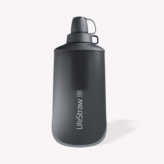LifeStraw Peak Series Collapsible Squeeze Bottle 650ml Dark Gray