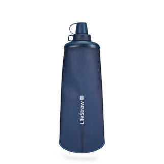 LifeStraw Peak Series Collapsible Squeeze Bottle 1L Mountain Blue