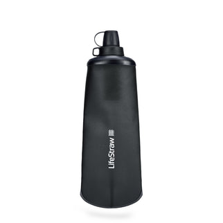 LifeStraw Peak Series Collapsible Squeeze Bottle 1L Dark Gray