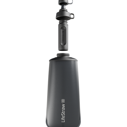 LifeStraw Peak Series Collapsible Squeeze Bottle 1L Dark Gray