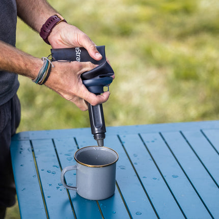 LifeStraw Peak Series Collapsible Squeeze Bottle 1L Dark Gray