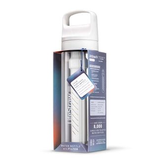 LifeStraw Go 2.0 Water Filter Bottle - 650 ml -  White Clear