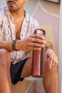 LifeStraw Go 2.0 Water Filter Bottle - 650 ml - Merlot Me Away Red