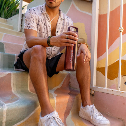 LifeStraw Go 2.0 Water Filter Bottle - 650 ml - Merlot Me Away Red