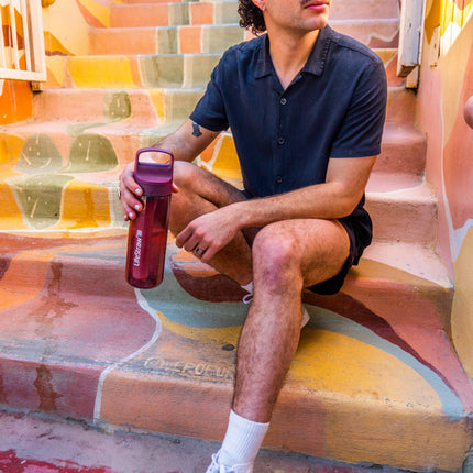 LifeStraw Go 2.0 Water Filter Bottle - 650 ml - Merlot Me Away Red