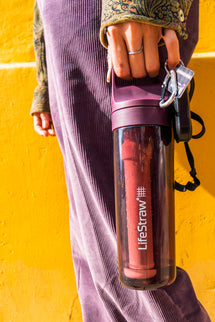 LifeStraw Go 2.0 Water Filter Bottle - 650 ml - Merlot Me Away Red