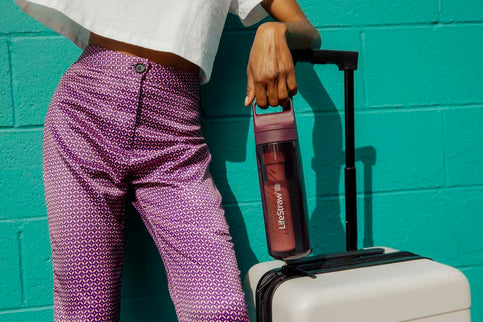 LifeStraw Go 2.0 Water Filter Bottle - 650 ml - Merlot Me Away Red