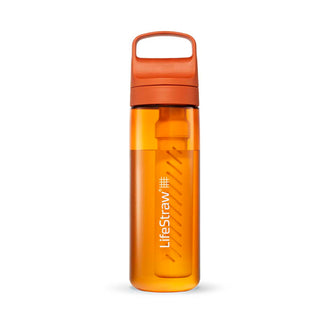 LifeStraw Go 2.0 Water Filter Bottle - 650 ml - Kyoto Orange