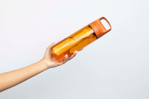 LifeStraw Go 2.0 Water Filter Bottle - 650 ml - Kyoto Orange