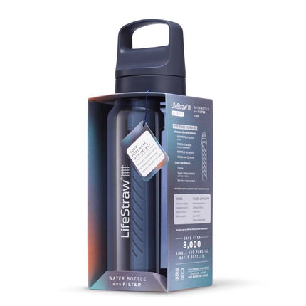 LifeStraw Go 2.0 Water Filter Bottle - 1L -  Aegean Sea Blue