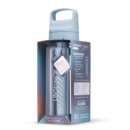 LifeStraw Go 2.0 Water Filter Bottle -  1L - Icelandic Blue