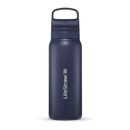 LifeStraw Go 2.0 Stainless Steel Water Filter Bottle - 700 ml - Aegean Sea Blue