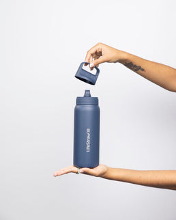 LifeStraw Go 2.0 Stainless Steel Water Filter Bottle - 700 ml - Aegean Sea Blue