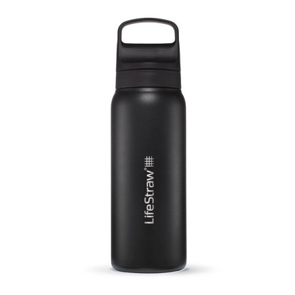 LifeStraw Go 2.0 Stainless Steel Water Filter Bottle - 700 ml - Black