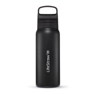 LifeStraw Go 2.0 Stainless Steel Water Filter Bottle - 700 ml - Black
