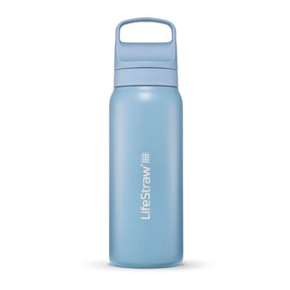 LifeStraw Go 2.0 Stainless Steel Water Filter Bottle - 700 ml - Icelandic Blue