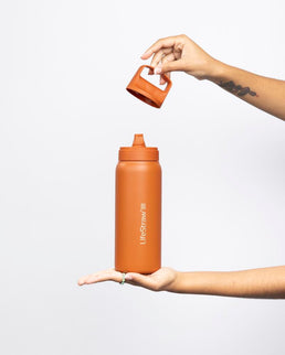 LifeStraw Go 2.0 Stainless Steel Water Filter Bottle - 700 ml - Kyoto Orange