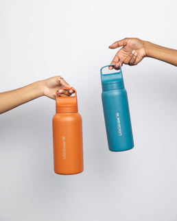 LifeStraw Go 2.0 Stainless Steel Water Filter Bottle - 700 ml - Kyoto Orange