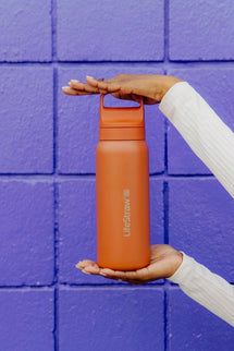 LifeStraw Go 2.0 Stainless Steel Water Filter Bottle - 700 ml - Kyoto Orange