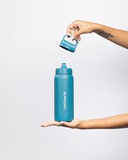 LifeStraw Go 2.0 Stainless Steel Water Filter Bottle - 700 ml - Laguna Teal