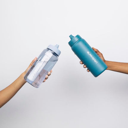 LifeStraw Go 2.0 Stainless Steel Water Filter Bottle - 700 ml - Laguna Teal