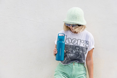 LifeStraw Go 2.0 Stainless Steel Water Filter Bottle - 700 ml - Laguna Teal