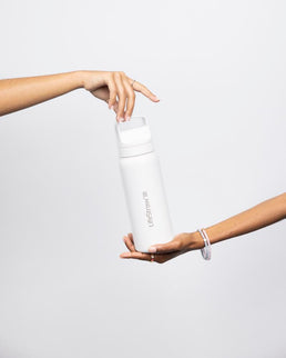 LifeStraw Go 2.0 Stainless Steel Water Filter Bottle - 700 ml - White