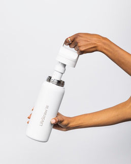 LifeStraw Go 2.0 Stainless Steel Water Filter Bottle - 700 ml - White
