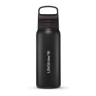 LifeStraw Go 2.0 Stainless Steel Water Filter Bottle - 1L - Black