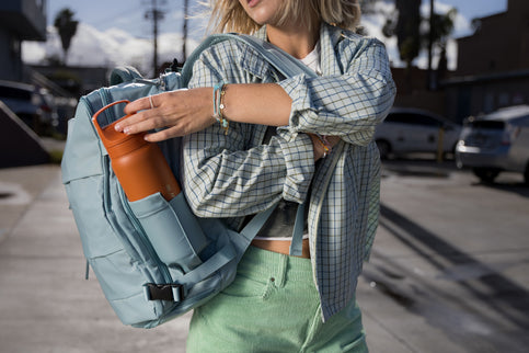 LifeStraw Go 2.0 Stainless Steel Water Filter Bottle - 1L - Kyoto Orange-