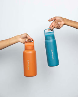 LifeStraw Go 2.0 Stainless Steel Water Filter Bottle - 1L - Laguna Teal-