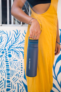 LifeStraw Go 2.0 Stainless Steel Water Filter Bottle - 500 ml - Aegean Sea Blue