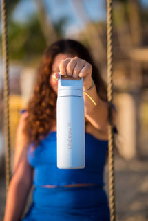 LifeStraw Go 2.0 Stainless Steel Water Filter Bottle - 500 ml - Icelandic Blue