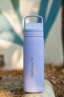 LifeStraw Go 2.0 Stainless Steel Water Filter Bottle - 500 ml - Provence Purple