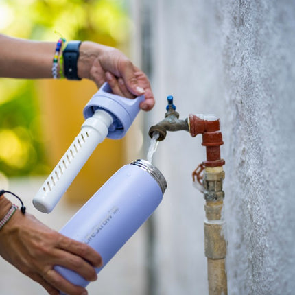 LifeStraw Go 2.0 Stainless Steel Water Filter Bottle - 500 ml - Provence Purple