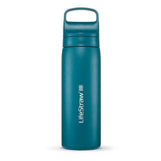 LifeStraw Go 2.0 Stainless Steel Water Filter Bottle - 500 ml - Laguna Teal