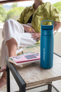 LifeStraw Go 2.0 Stainless Steel Water Filter Bottle - 500 ml - Laguna Teal