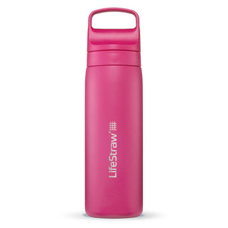 LifeStraw Go Series Stainl. Steel Water Filter Bottle; 500 ml; Orchid Pink - Drinkfles waterfilter