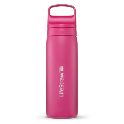 LifeStraw Go Series Stainl. Steel Water Filter Bottle; 500 ml; Orchid Pink - Drinkfles waterfilter