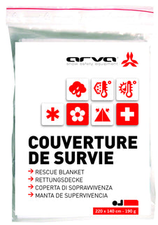 ARVA®  Rescue Blanket 220x140cm 60gr - Reddingsdeken