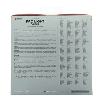 SKROSS Reisstekker Pro Light World adapter