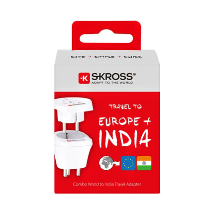 SKROSS Reisstekker Combo Wereld naar India