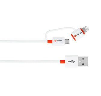 SKROSS Duo 2in1 MicroUSB & Lightning USB Oplaadkabel