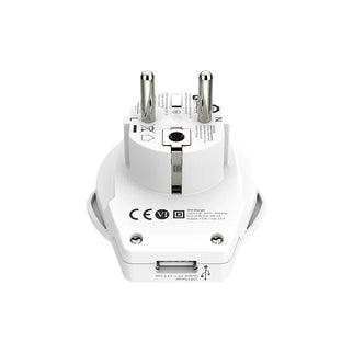 SKROSS Reisstekker Wereld naar Europa USB
