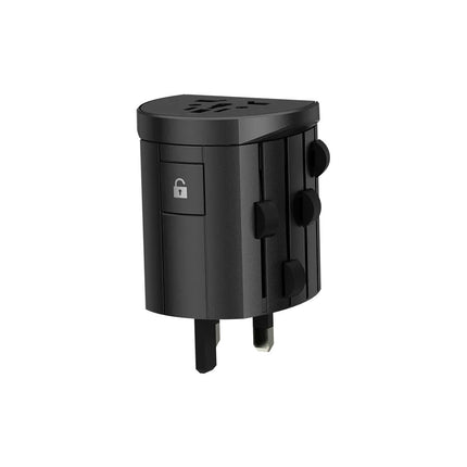 Skross ALPHA  World Travel Adapter with Ground Plugs 7.0 AMP - Reisstekker